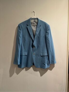 NWT Jos. A. Bank Light Blue Comfort Stretch Sport Coat Blazer 44L